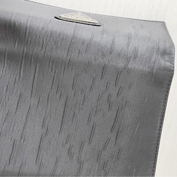 Prada black Tessuto nylon triangle logo trifold wallet - Picture 3 of 11